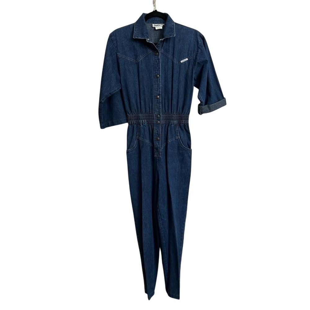 Dreams Vintage 80s Western‎ Denim Jumpsuit Boiler Suit Medium